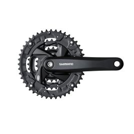 Shimano (M371) 9 Spd Square Crankset W/O Chain Guard