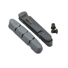 Shimano R55C4-A Cartridge-Type Brake Shoes (-1mm Thinner Shoe) & Fixing Bolts (Pair) For Carbon Rim