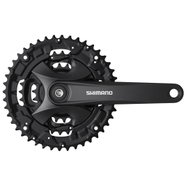 Shimano (FC-MT101) Shimano 9 Spd Square Crankset W/ Chain Guard