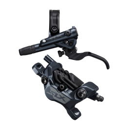 Shimano (7120) SLX Disc Brake Left Front Assembled (Caliper, Lever, Resin Pad, W/ Fin, Hose)