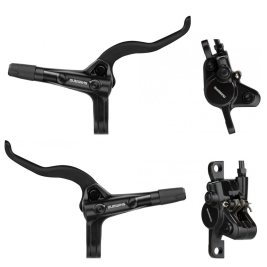 Shimano (402) Disc Brake Front/Rear Assembled Set (Caliper, Lever, Resin Pad, w/o Fin, Hose) w/o Ada