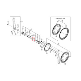 (M761) Spacer for XT Crankset