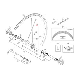 (WH7801) Front Right/Left Spoke w/ Washer